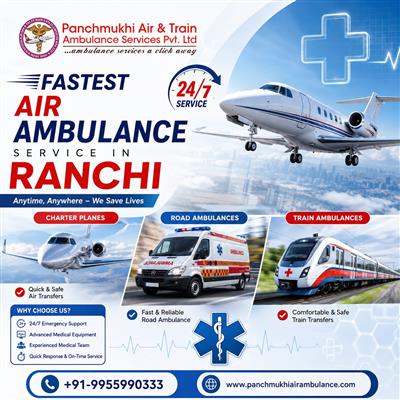 Panchmukhi Air Ambulance in Ranchi Is Known For Its Seamless Medical Transport