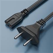 FEDUS Black 2-pin Universal Replacement AC Power Cord Cable Wire for LED TV, Pri