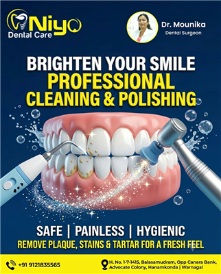 Best Teeth Cleaning & Scaling in Hanamkonda & Warangal | Niyo Dental Care