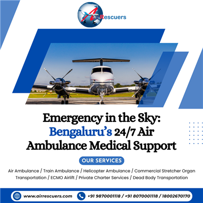 Emergency in the Sky: Bengaluru 24/7 Air Ambulance Medical Support