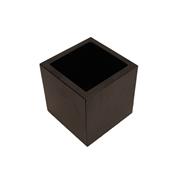 Abono Black Planter- Cube Shape, Pack of 1 for Home Garden