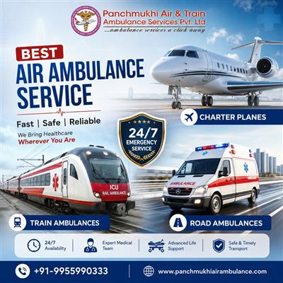 Panchmukhi Air Ambulance in Thiruvananthapuram is considered a one-stop