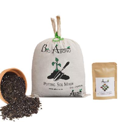 Abono Combo Potting Soil seeds with Heirloom Seeds