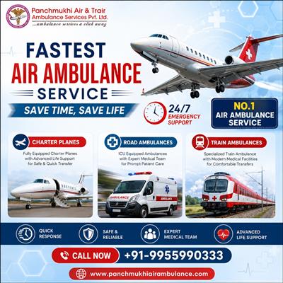 Safety Can Be Assured with Panchmukhi Air Ambulance in Delhi