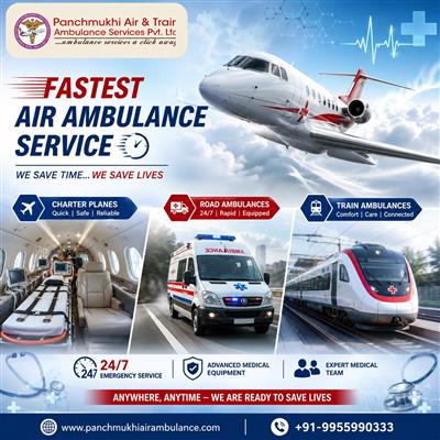 Panchmukhi Air Ambulance in Hyderabad Is Responsible for Your Safety and Comfort