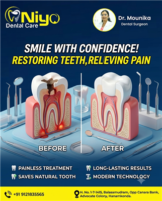 Looking for painless Root Canal Treatment (RCT) near you? Niyo Dental Care is