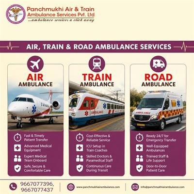 Get Assisted Regarding Your Needs at Panchmukhi Air Ambulance Service in Lucknow