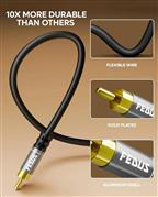 FEDUS Subwoofer Cable, Double Shielded RCA To RCA Audio Cable 1.5M