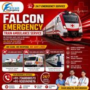 Falcon Emergency ICU Train Ambulance in Kolkata- Emergency Care Offered