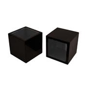 Abono Black Planter- Square Shape, Pack of 2