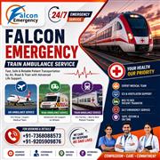 Falcon Affordable Train Ambulance in Chennai- Round-the-Clock Assistance with qu