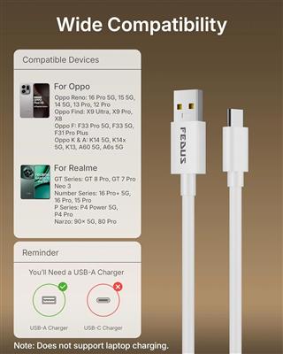 FEDUS 80W Type C Fast Charging Cable 1M