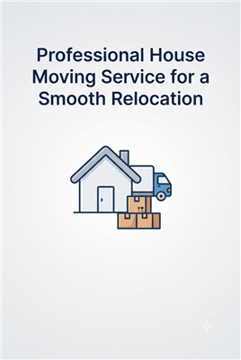 Professional House Moving Service for a Smooth Relocation