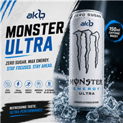 Monster Ultra Zero Sugar Energy Drink with Caffeine Boost  Price: