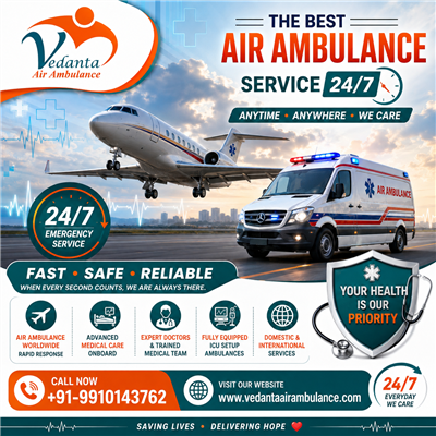 Budget-Friendly Vedanta Air Ambulance Services in Kolkata