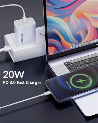 FEDUS iPhone Charger | 20W Apple Compatible Type C Adapter