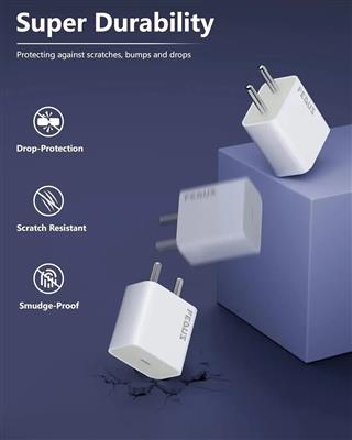 FEDUS iPhone Charger | 20W Apple Compatible Type C Adapter