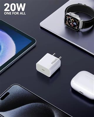 FEDUS iPhone Charger | 20W Apple Compatible Type C Adapter