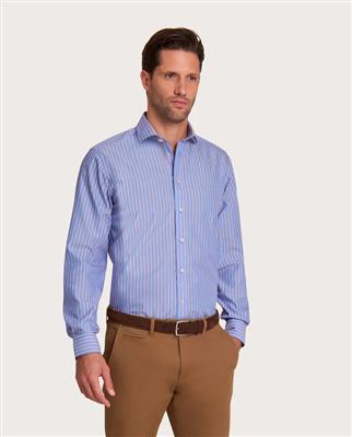 Camicissima Men’s Pink Non-Iron Permanent Slim Fit Cotton Shirt