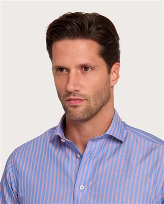 Camicissima Men’s Pink Non-Iron Permanent Slim Fit Cotton Shirt
