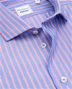 Camicissima Men’s Pink Non-Iron Permanent Slim Fit Cotton Shirt