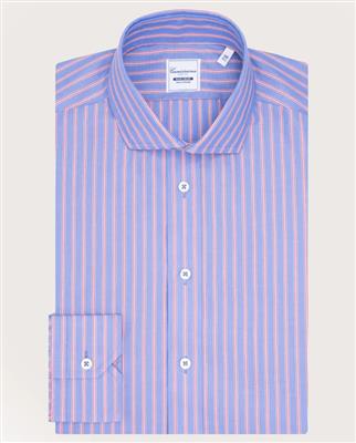 Camicissima Men’s Pink Non-Iron Permanent Slim Fit Cotton Shirt