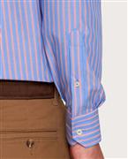 Camicissima Men’s Pink Non-Iron Permanent Slim Fit Cotton Shirt