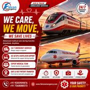 Falcon Emergency Affordable Train Ambulance in Delhi- Safe Transfers