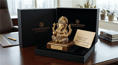Brass Ganesha Idol – Handcrafted Divine Décor for Your Home