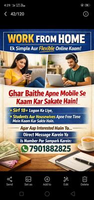 Work from home job opportunity