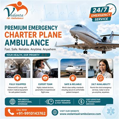 Get Medical Care with Vedanta Air Ambulance in Mumbai