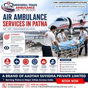 Round-the-clock Mediwell Air Ambulance Services in Patna are picked frequently
