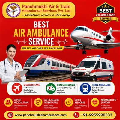 Panchmukhi Air Ambulance in Kolkata - Prioritize Hygiene and Safety