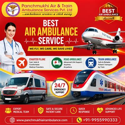 Panchmukhi ICU Air Ambulance in Mumbai- Emergency Transportation with Care