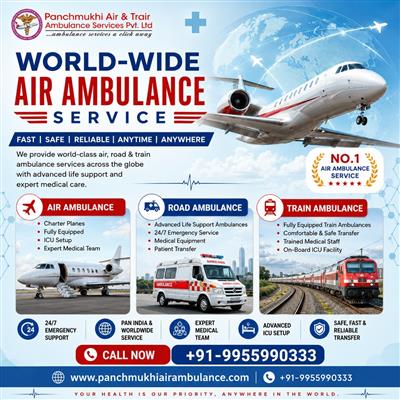 Panchmukhi Best Patient Shifting Air Ambulance in Thiruvananthapuram- Every Mile