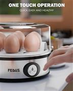 FEDUS EGGLINE Automatic 7 Egg Boiler Steamer