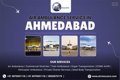 Air Ambulance Services in Ahmedabad