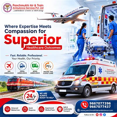Panchmukhi Train Ambulance in Patna- Your Trusted Transfer Partner