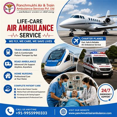 Book a Panchmukhi Air Ambulance in Guwahati for a Hassle-Free Patient Transfer