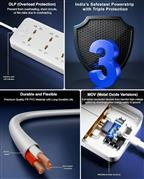 FEDUS 8 Sockets Surge Protector with USB-A & USB-C Ports 5M