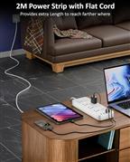 FEDUS 8 Sockets Surge Protector with USB-A & USB-C Ports 5M