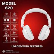 Kyptec LifeStyle® 620 Hybrid ANC Wireless Headphones with 40mm Drivers, Quad Mic