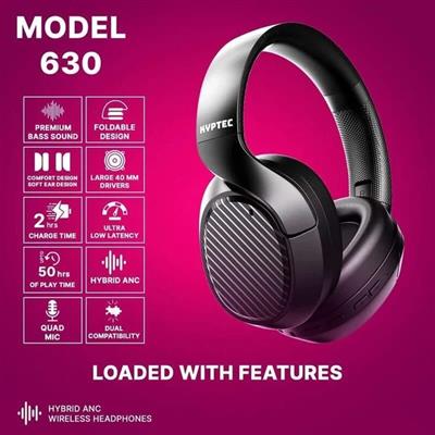 Kyptec LifeStyle® 630 Hybrid ANC Wireless Headphones with Quad Mic, 40mm Drivers