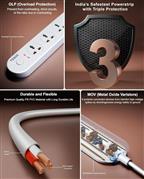 FEDUS 4 Universal Sockets with Individual Switch 2M