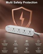 FEDUS 4 Universal Sockets with Individual Switch 2M