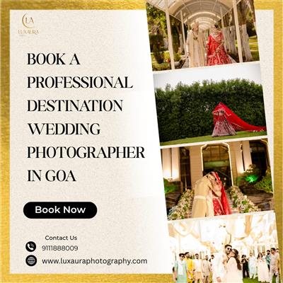Book a Professional Destination Wedding Photographer in Goa