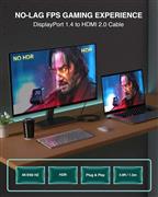 FEDUS Displayport To Hdmi Cable Converter 1.5M