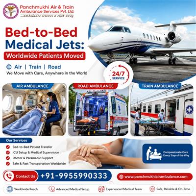 Panchmukhi Air Ambulance Services in Bangalore- Receive Care Beyond Distance
