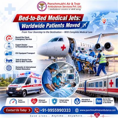 Panchmukhi ICU Air Ambulance Services in Mumbai- Efficient Long-Distance Medical