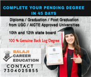 DIRECT DEGREE WITHOUT EXAMS IN 45 DAYS. Contact 7304025855